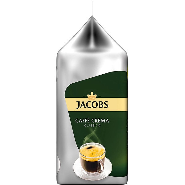 Capsule cafea JACOBS Cafe Crema Classico, compatibile Tassimo, 16 capsule, 112g