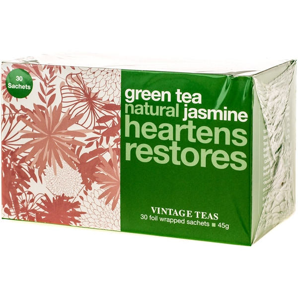 Ceai verde VINTAGE TEAS, iasomie, 45g, 30 buc