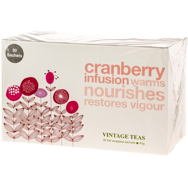 Ceai infuzie VINTAGE TEAS, merisoare, 45g, 30 buc