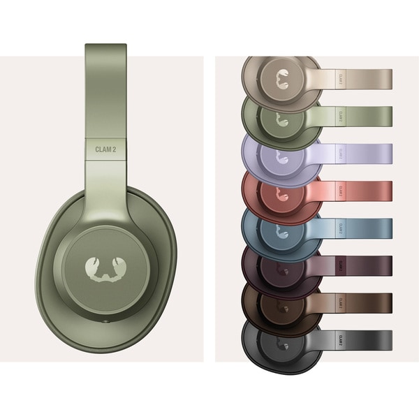 Casti \'N Over-ear, Dried 2, FRESH Clam Microfon, REBEL Bluetooth, Green