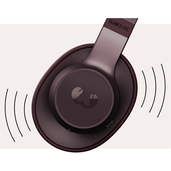 Casti FRESH 'N REBEL Clam 2 ANC, Bluetooth, Over-ear, Microfon, Noise  Cancelling, Deep Mauve