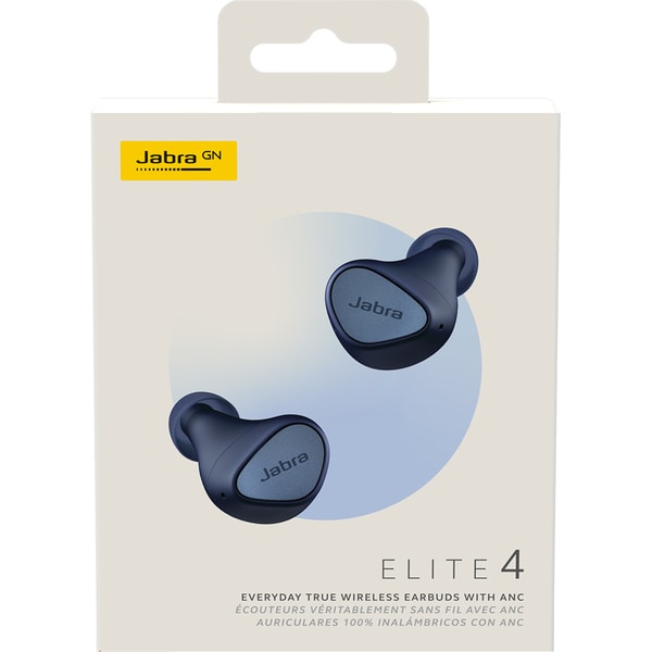 Casti JABRA Elite 4, True Wireless, Bluetooth, In-Ear, Microfon, Noise Cancelling, Navy
