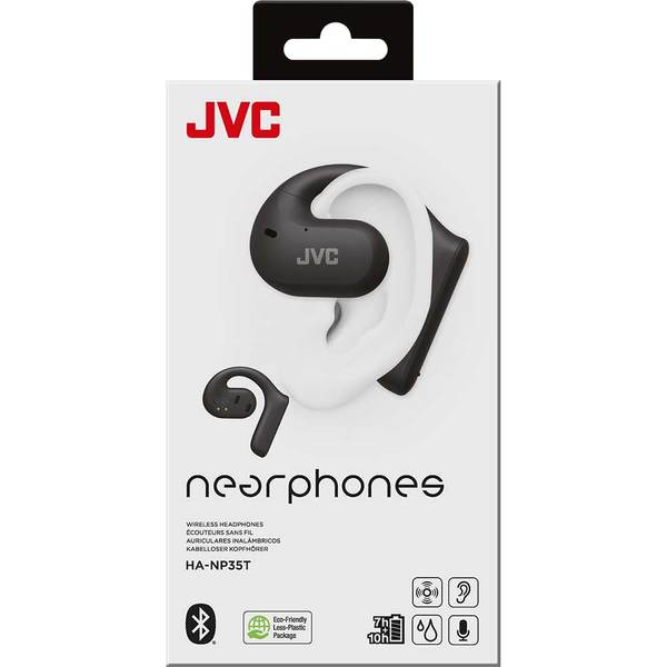 Casti JVC Nearphones HA-NP35T-B-U, True Wireless, Bluetooth, Open
