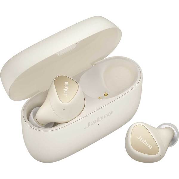 Casti JABRA Elite 4, True Wireless, Bluetooth, In-Ear, Microfon, Noise Cancelling, Light Beige