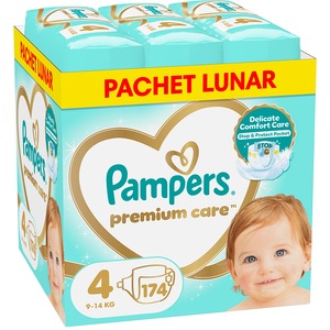 Scutece PAMPERS Premium Care XXL Box nr 4, Unisex, 9-14 kg, 174 buc