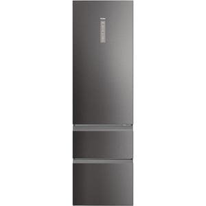 Combina frigorifica HAIER HTW5620CNMP, Total No Frost, 414 l, H 201 cm, Clasa E, Wi-Fi, negru
