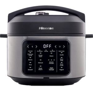 Multicooker HISENSE HMC6SBK, 6l, 1500W, 10 programe, argintiu-negru