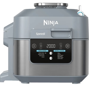 Multicooker NINJA Speedi 10in1 ON400EU, 5.7l, 1760W, 10 programe, argintiu-bleu