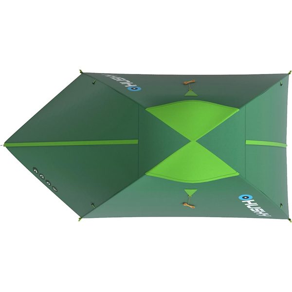 Cort HUSKY Bizam Plus, 2 persoane, 145 x 290 x 120 cm, verde