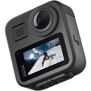 Camera video sport GoPro MAX 360 2025, 5.6K, Wi-Fi, GPS, negru