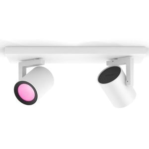 Proiector LED LED RGB PHILIPS HUE 8718696171585, 2 x 5.7W, 700lm, Wi-Fi, Alb