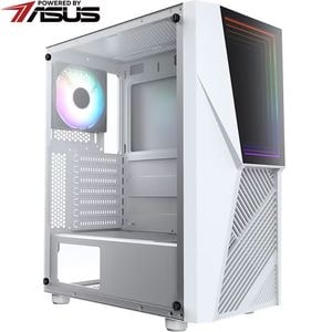 Sistem Desktop Gaming MYRIA Style V87 Powered by ASUS, AMD Ryzen 5 7600 pana la 5.2GHz, 16GB, SSD 500GB, NVIDIA GeForce GTX 1650 4GB, Ubuntu