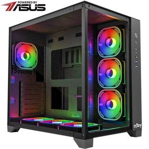 Sistem Desktop PC MYRIA Style V89 Powered by ASUS, AMD Ryzen 7 9800X3D pana la 5.2GHz, 32GB, SSD 1TB, NVIDIA GeForce RTX 4070 Ti Super 16GB, Ubuntu
