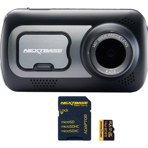 Kit Camera auto DVR NEXT BASE 522GW, 3", Quad HD, Wi-Fi, G-Senzor + Card de memorie 64GB