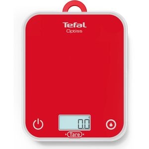 Cantar de bucatarie TEFAL Optiss BC50U3V0, 5kg, rosu-alb