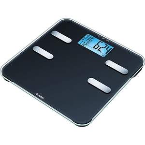 Cantar de diagnostic BEURER BF185, 180kg, electronic, sticla, negru