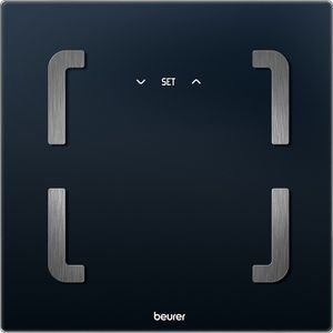 Cantar corporal BEURER BF 880, 180kg, Wi-Fi, electronic, sticla securizata, negru