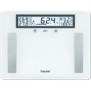 Cantar corporal BEURER BG 51 XXL, 200kg, electronic, sticla securizata, alb