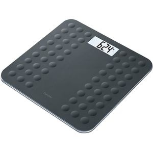 Cantar corporal BEURER GS300, 180kg, electronic, sticla, negru