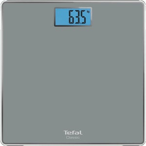Cantar corporal TEFAL Classic PP1500V0, 160kg, electronic, sticla, gri