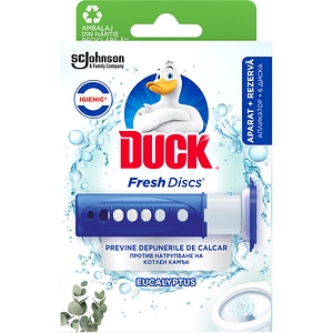 Odorizant toaleta DUCK Fresh Discs Eucalipt, 6 discuri