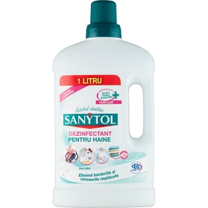 Dezinfectant pentru haine SANYTOL Flori albe, 1L