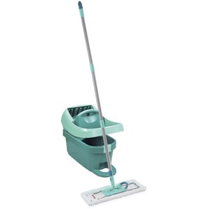 Set galeata cu storcator + mop LEIFHEIT Profi XL Mobile, 8l, turcoaz