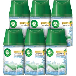 Pachet rezerve odorizant de camera automat AIR WICK Freshmatic, Asternuturi proaspete si Liliac alb, 6 x 250ml