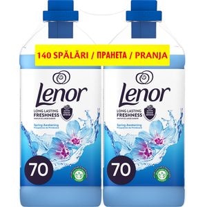 Pachet Balsam de rufe LENOR Spring Awakening, 2 x 1.75l, 2 x 70 spalari