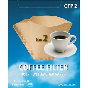 Filtru universal pentru cafetiere MENALUX CFP2 marimea 2, 100 buc