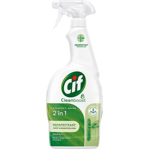 Solutie de curatare CIF Disinfect & Shine Original Spray, 750 ml
