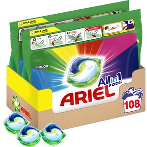 Detergent capsule ARIEL All in One Pods Color, 108 spalari
