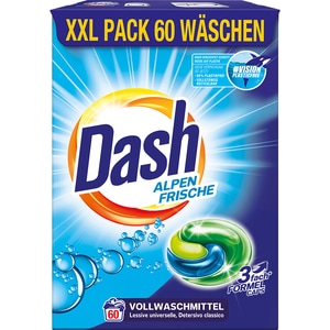 Detergent capsule DASH Alpen Frische 3 in 1, 60 spalari