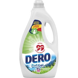 Detergent lichid DERO 2in1, Prospetimea Muntelui, 3 l, 60 spalari