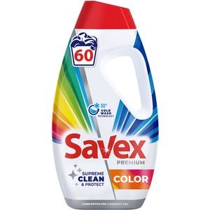 Detergent lichid SAVEX Premium Color, 2.7 l, 60 spalari