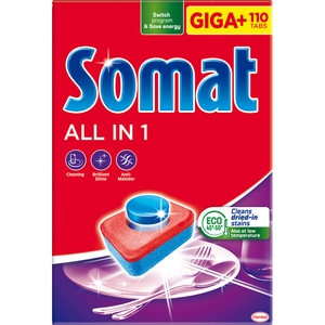 Detergent pentru masina de spalat vase SOMAT All in One, 110 tablete