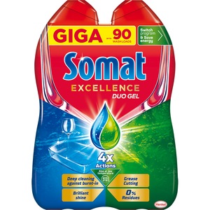 Detergent pentru masina de spalat vase SOMAT Excellence Gel, 1260 ml, 70 spalari