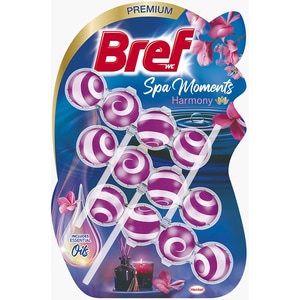 Odorizant toaleta BREF Spa Moments Harmony, 3 x 50g