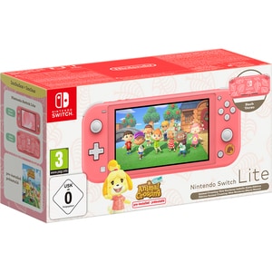 Consola portabila Nintendo Switch Lite Coral Isabelles Aloha Edition (Joy-Con Green and Red)