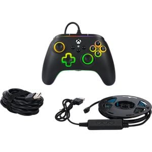 Controller PowerA Advantage Lumectra + Banda LED pentru Xbox Series X|S XBGP0076-01, negru