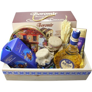 Cos cadou LUXURY BASKETS Traditii Romanesti 8TR