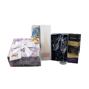 Cos cadou LUXURY BASKETS Champagne Rose 8CR