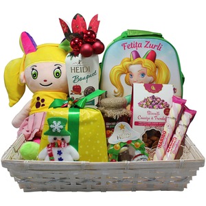 Cos cadou LUXURY BASKETS Fetita Zurli & Poseta 10FZP