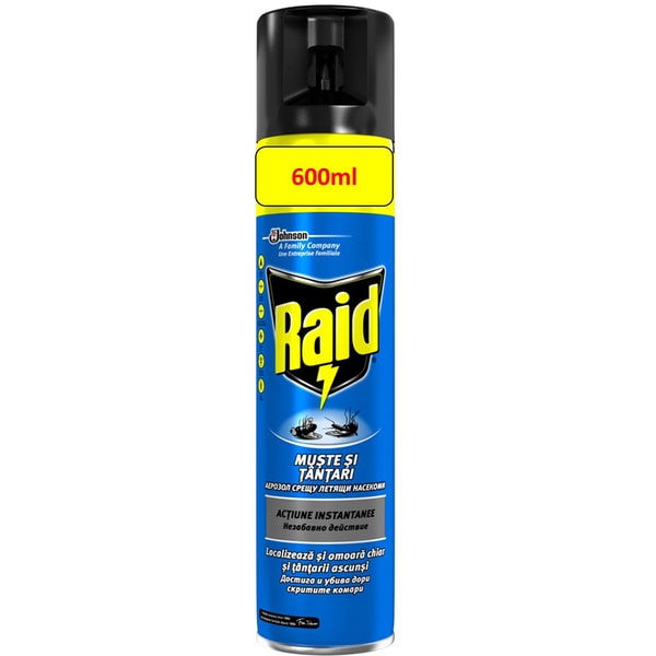 Spray anti-muste si tantari RAID, 600ml