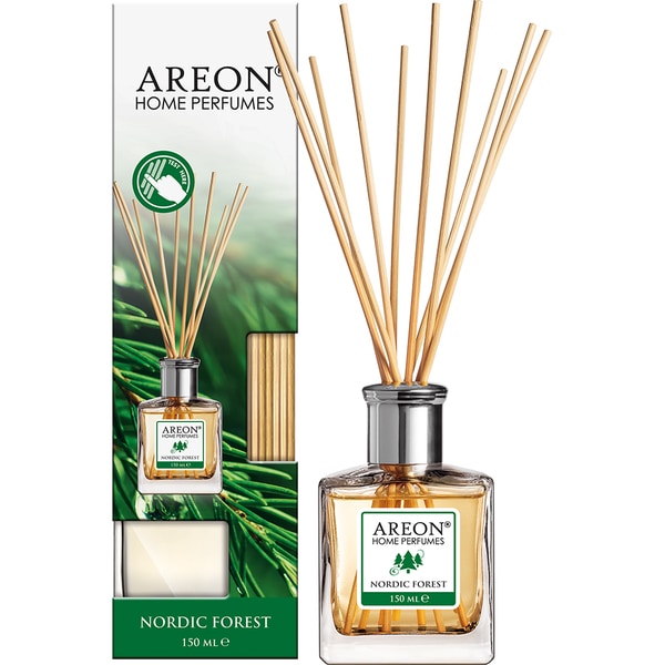 Odorizant cu betisoare AREON Home Perfume Nordic Forest, 150ml