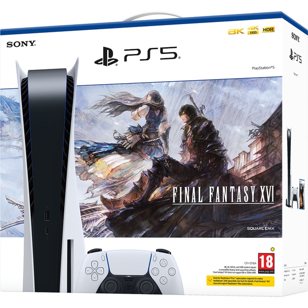 Excessive All kinds of Actively Consola PlayStation 5 (PS5) 825GB, C-Chassis + Joc Final Fantasy XVI