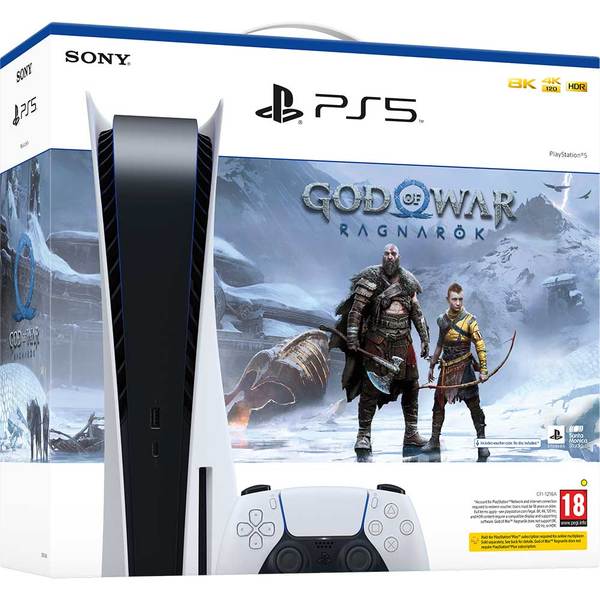 Consola PlayStation 5 (PS5) 825GB, C-Chassis + Joc God of War Ragnarok