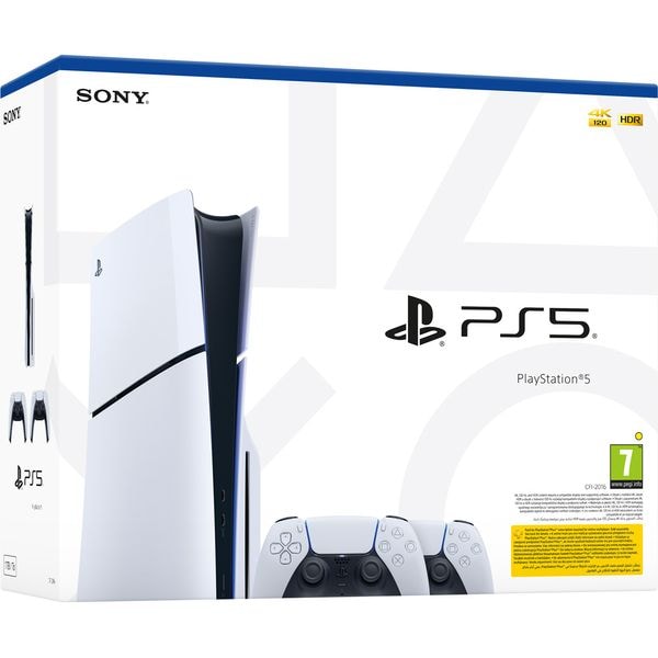 Consola PlayStation 5 Slim (PS5) 1TB, D-Chassis, White + Extra
