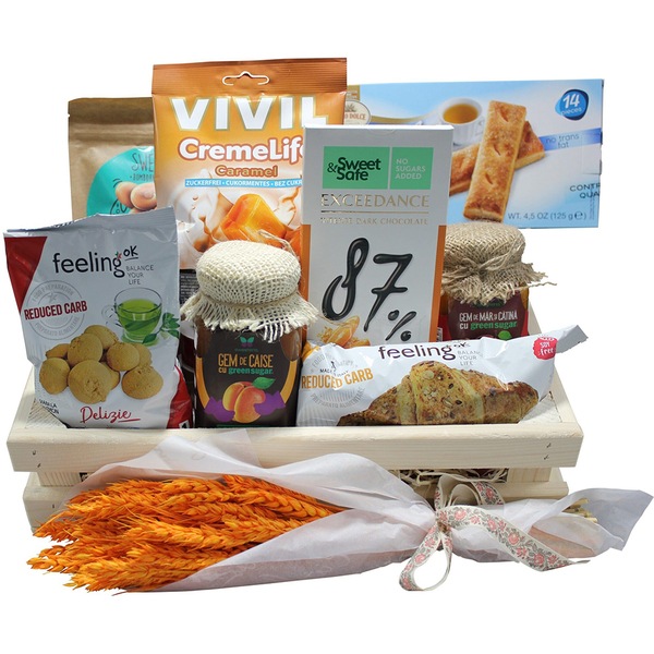 Cos cadou LUXURY BASKETS Sugar Free Orange 9SFO