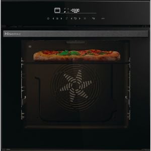 Cuptor incorporabil HISENSE HO66F PIZZACHEF, Electric, Autocuratare pirolitica, 77 l, Clasa A+, Wi-Fi, negru